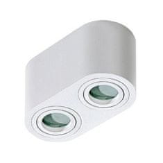 AZZARDO Stropní bodové přisazené svítidlo AZzardo Brant 2 IP44 white AZ2816 GU10 2x50W IP44 18cm bílé