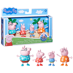 Peppa Pig Prasátko Peppa Peppina rodinka sada 4 figurek - Dovolená.