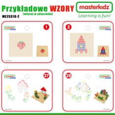 Masterkidz Masterkidz Drewniany Stół Edukacyjny + Akcesoria Stem Wall + 135 Klocków