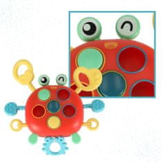 WOWO Senzorické Dětské Kousátko Montessori ve tvaru Kraba