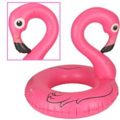 WOWO Dětský nafukovací plavecký kruh Flamingo 90cm, vhodný do 6 let