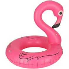 WOWO Dětský nafukovací plavecký kruh Flamingo 90cm, vhodný do 6 let