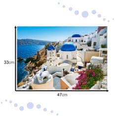 WOWO Puzzle Castorland Léto na Santorini, 500 dílků, vhodné pro děti 9+ let