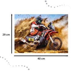 WOWO Puzzle CASTORLAND Dirt Bike Power - 300 dílků pro děti 8+ let, Motocyklista