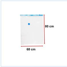 WOWO Sada 5 Vakuových Sáčků na Ukládání Oblečení, Rozměry 60x80cm