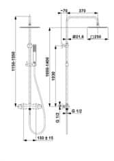 KFA armatura Logon premium termostatický sprchový set, chrom (5746-920-00)