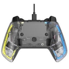 Canyon Gamepad GP-2 RGB 4v1 (Nintendo Switch, Android TV, PC, PS3) - průhledný