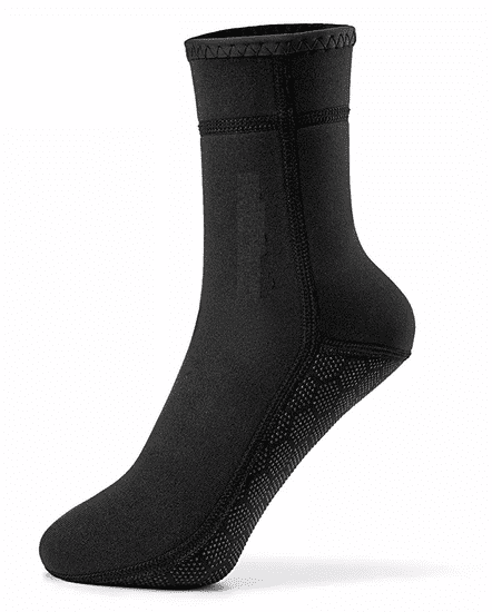 JTLine Ponožky neoprenové, vysoké, černé, L