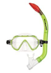 SCUBAPRO set potápěčské brýle a šnorchl SPIDER COMBO KIDS silikon transparent - zelená