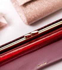 Lorenti Dámská kožená lakovaná peněženka Frio, červená