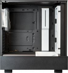 NZXT H5 Flow, černá s bílými ventilátory