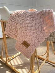 La Millou Hřejivá dětská deka ze 100% merino vlny, 85X85, Stoned Pink