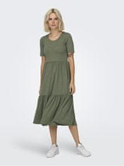 Jacqueline de Yong Dámské šaty JDYDALILA Loose Fit 15195291 Deep Lichen Green (Velikost XS)