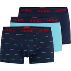 Hugo Boss 3 PACK - pánské boxerky HUGO 50480170-440 (Velikost M)