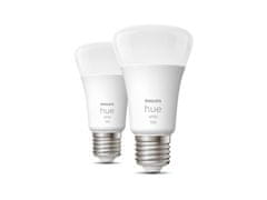 Philips Hue Bluetooth LED White set 2ks žárovek Philips 8719514289192 E27 A60 9,5W 1055lm 2700K stmívatelné