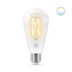 Philips LED Žárovka WiZ Tunable White Filament 8718699787172 E27 ST64 6,7-60W 806lm 2700-6500K, stmívatelná