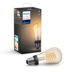 Philips Hue Bluetooth LED White žárovka Filament E27 ST64 7W 550lm 2100K