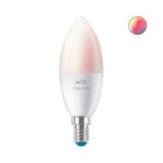 Philips LED Žárovka WiZ Colors 8718699787097 E14 C37 4,9-40W 470lm 2200-6500K, RGB 16 mil.barev, stmívatelná