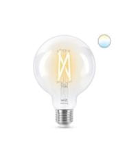 Philips LED Žárovka WiZ Tunable White Filament 8718699786694 E27 G95 6,7-60W 806lm 2700-6500K, stmívatelná