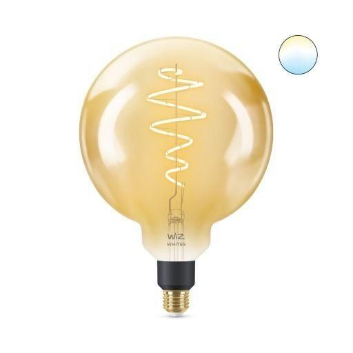 Philips LED Žárovka WiZ Tunable White Filament Amber 8718699786830 E27 G200 6,5-25W 390lm 2000-5000K, stmívatelná