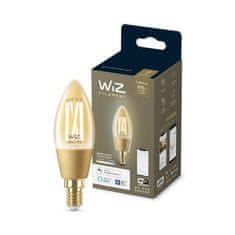 Philips LED Žárovka WiZ Tunable White Filament Amber 8718699787257 E14 C35 4,9-25W 370lm 2000-5000K, stmívatelná