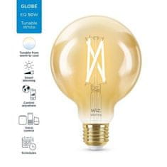Philips LED Žárovka WiZ Tunable White Filament Amber 8718699786793 E27 G95 6,7-50W 640lm 2000-5000K, stmívatelná