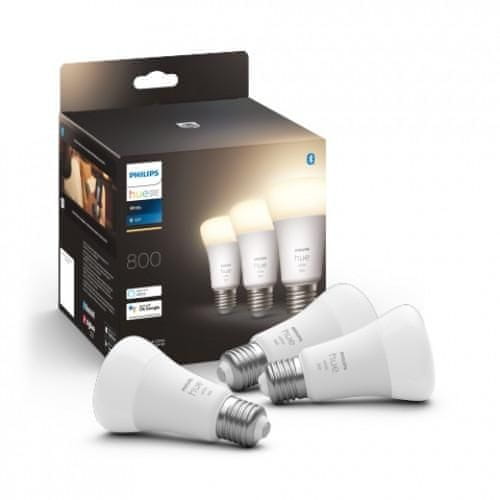 Philips Hue Bluetooth LED White set 3ks žárovek Philips 8719514329881 E27 A60 3x9W 3x800lm 2700K bílé stmívatelné