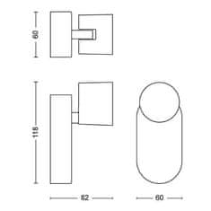 Philips Philips Star bodové LED svítidlo 1x4,5W 500lm 2700K IP20 stmívatelné, černé