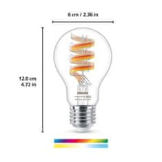 WiZ WiZ LED žárovka E27 A60 6,3W 470lm 2200-6500K RGB IP20, stmívatelná