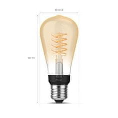 Philips Philips HUE white LED Filament žárovka E27 ST64 7W 550lm 2100K IP20, stmívatelná