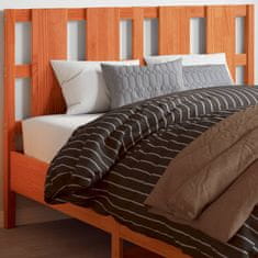 Greatstore Čelo postele voskově hnědé 135 cm masivní borové dřevo
