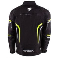 RSA Bunda na motorku RSA Compact 2 černo-šedo-fluo žlutá Velikost: 2XL