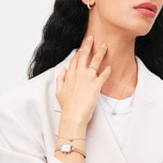 Daniel Wellington Stylový bronzový náhrdelník se třpytivou kuličkou Pavé DW00400625