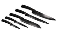 Berlingerhaus Sada nožů s magnetickým stojanem 6 ks Black Rose Collection BH-2407