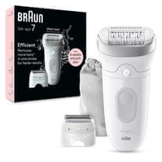 Braun epilátor Silk-épil 7-041 Bílý/Stříbrný