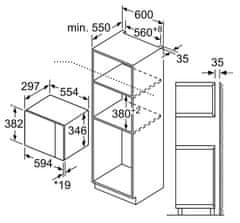 Bosch vestavná mikrovlnná trouba BFL520MS0