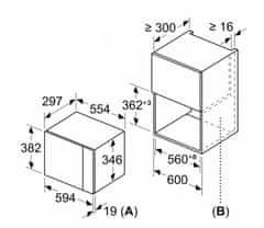 Bosch vestavná mikrovlnná trouba BFL520MW0