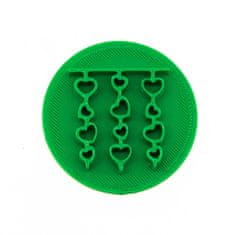 Vykrojto Srdcová girlanda | valentýnské razítko na těsto | 6 cm
