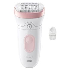 Braun epilátor Silk-épil 7-000 Bílý/Růžový