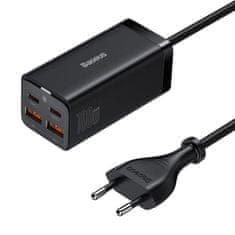 BASEUS Rychlonabíječka do sítě GaN3, 2x USB-A, 2x USB-C 100W CCGP000101, černá