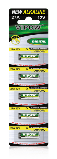 shumee VIPOW LR27A alkalické baterie 5 ks/bl.