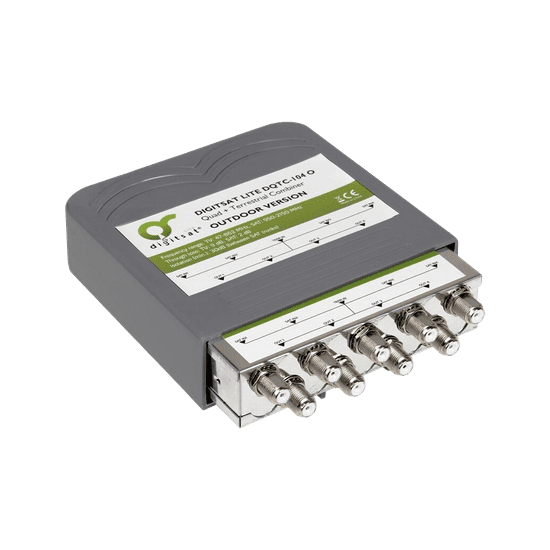 shumee Slučovač RTV/SAT x4 DIGITSAT DQTC-104 externí