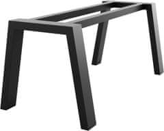MetaloPro MetaloPro Extreme - Stabile Metall Tischbeine, Schwarz Tischkufen/Tischgestell für Esstisch, Schreibtisch Möbelfüße Beine, Trapez Form – 240x80x72 cm