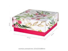 sarcia.eu Růžová poštovní krabička s květinami 20x20x8,5 cm 2