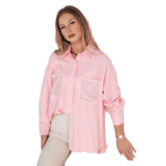 Dstreet Dámská košile CELTIS růžová dy0405 Univerzální