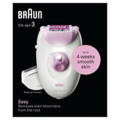 Braun epilátor Silk-épil 3-031 Růžový