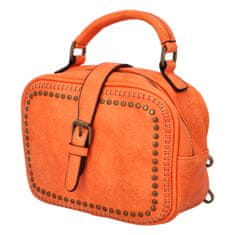 Paolo Bags Krásná koženková crossbody kabelka Espaňa, oranžová