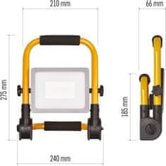 Emos LED reflektor ILIO přenosný, 31W, žlutý, neutrální bílá