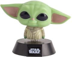 CurePink Plastová dekorativní svítící figurka Star Wars Hvězdné Války: Yoda (výška 10 cm) plast