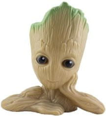 CurePink Stolní dekorativní zvuková lampa Marvel|Strážci Galaxie: Groot (výška 22 cm)